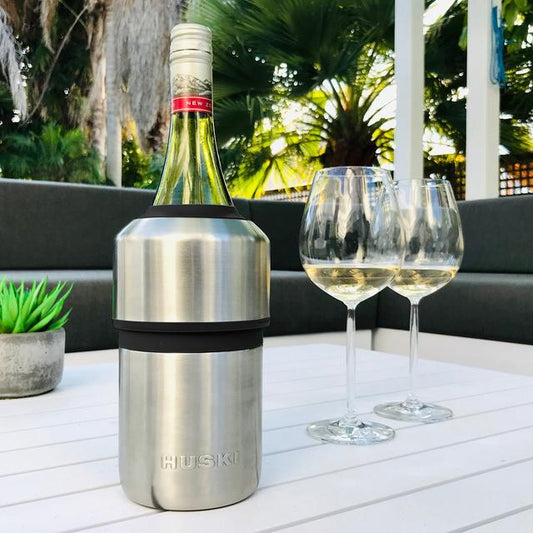 Huski Wine Cooler Brushed Stainless 9